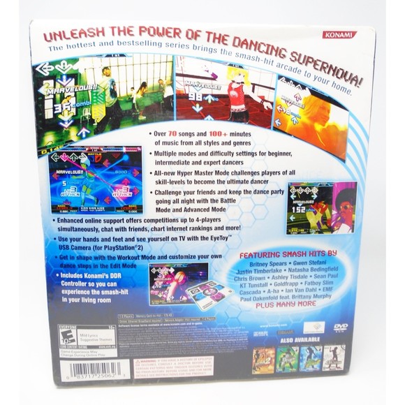 New Sealed Sony PlayStation 2 "Dance Dance Revolution 2 Super Nova" by Konami - Picture 3 of 6